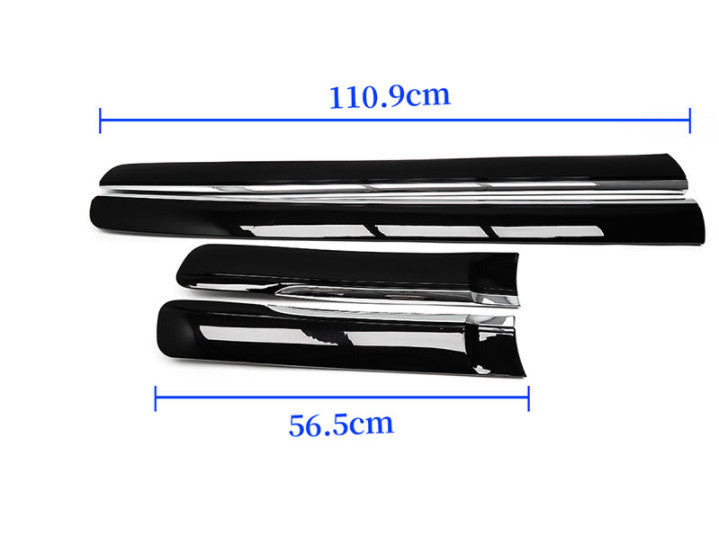 Bright Black Door Body Side Guard Molding Panel Cover for Lexus GX 460 2010-2019