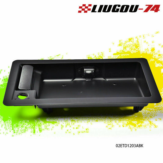Brand new exterior cargo door handle and license plate bracket suitable for Ford E150, E250, E350.