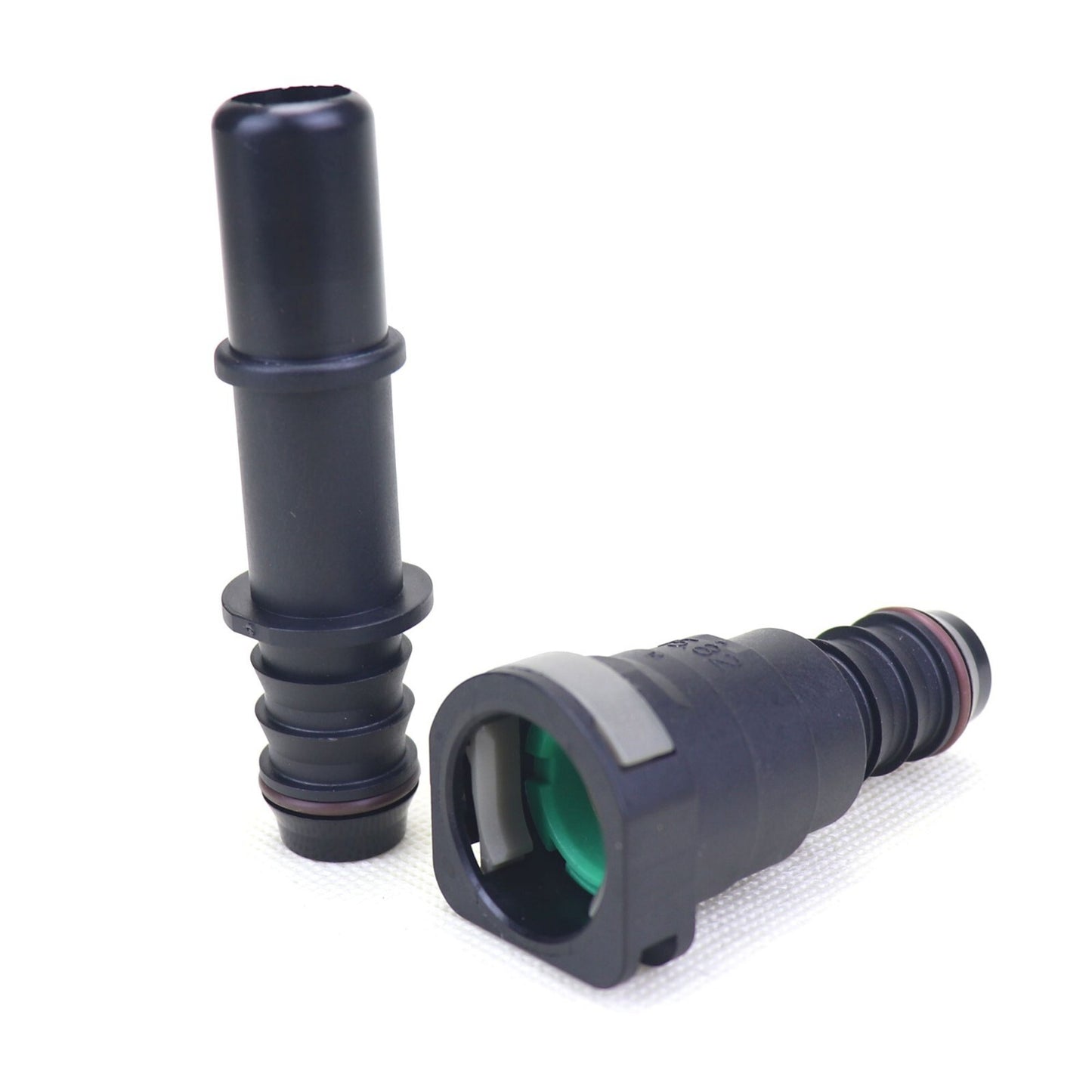 180 Deg SAE 15.82 mm Fuel Line Quick Release Connector Nylon Hose ID 14 mm (9/16)