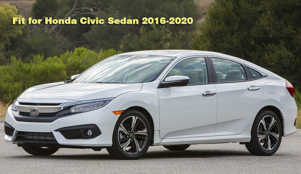 Side Window Deflector Visors Rain Guard Vent Shade for Honda for Civic Sedan 16-2020