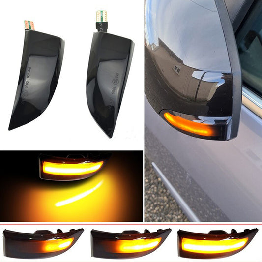 2pcs Dynamic Amber Side Wing Mirror Light Turn Signal Fit for Renault Megane MK3