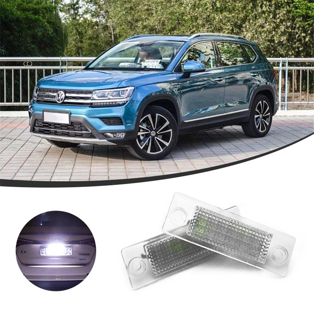 Pair LED lamps Car Number License Plate Lights for VW for Golf 5 plus 2005-2009 US