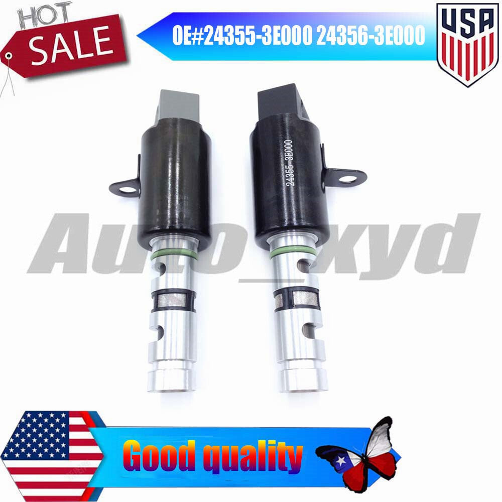 24355-3E000 and 24356-3E000 are variable valve timing solenoid valves suitable for modern Santa Fe 2.7L engines.