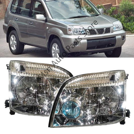 1Pair for Nissan X-Trail Xtrail T30 2001-2007 LHRH Headlight HeadLamp Fog Light
