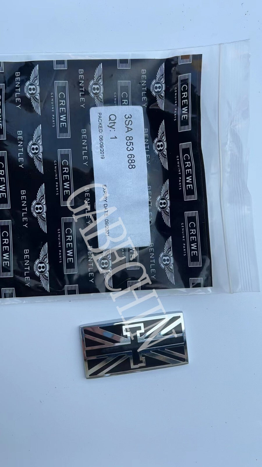 Suitable for Bentley First Edition GT Flag Badge Right Hand/LH Equipment Manufacturer: 3SA853688