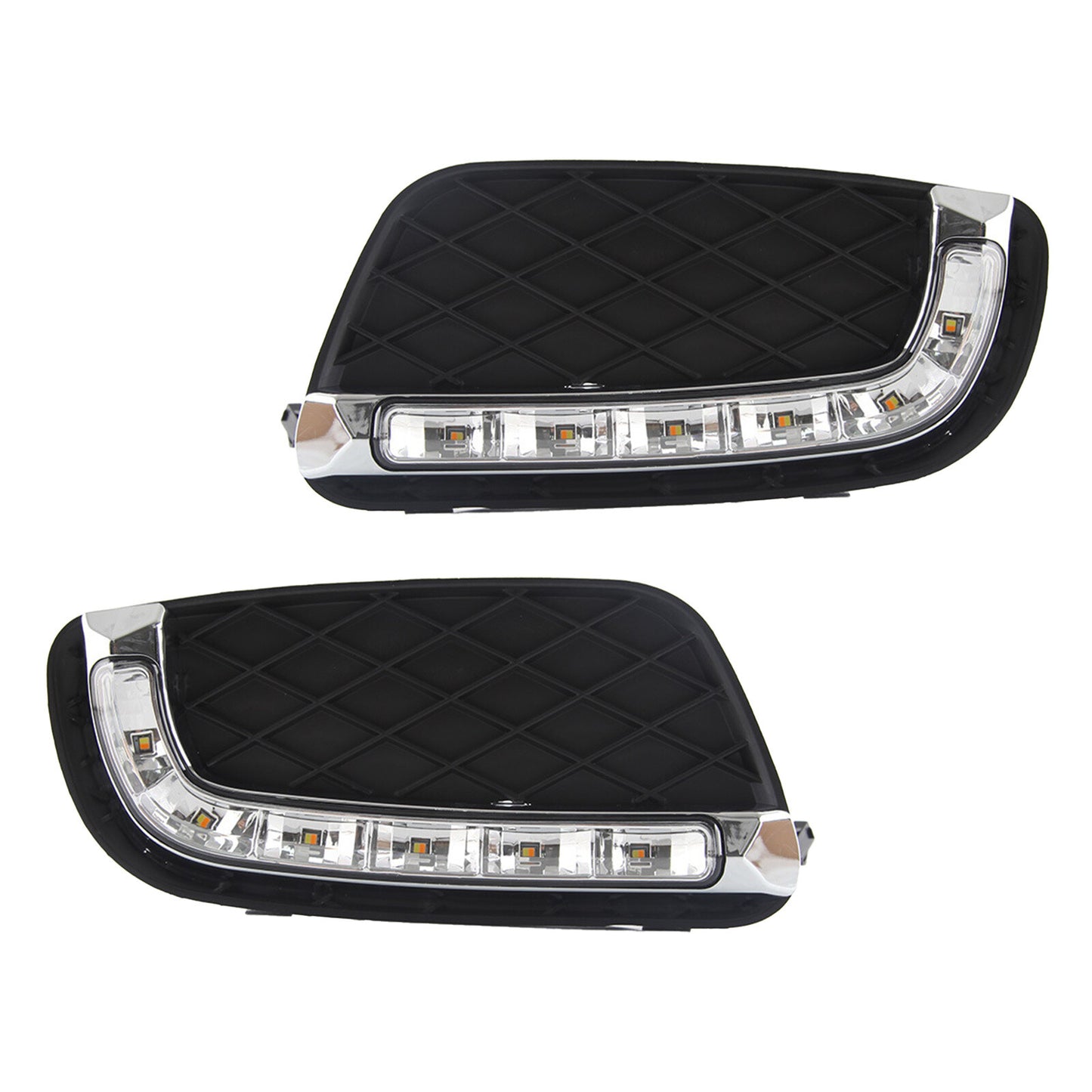 LED DRL daytime running fog lights with turn signals applicable to for Mercedes-Benz for Smart Fortwo 2008 - 2011