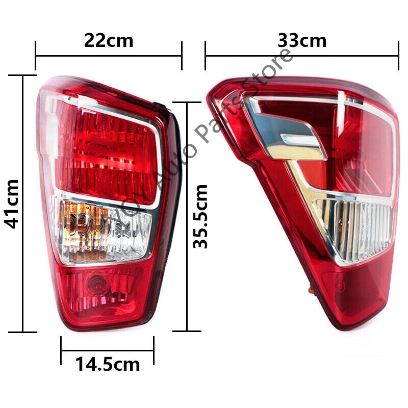 1Pair For 2018-2020 for Ssangyong Musso 2Pc Rear TailLight Brake Stop Lamp Taillight