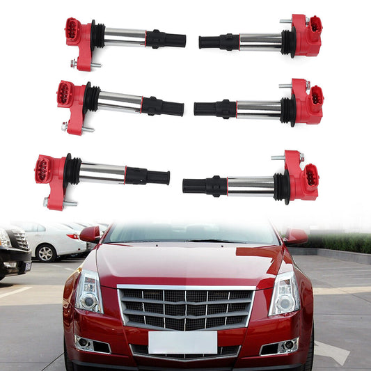 D510A 6PCS Ignition Coil Pack for GMC Acadia for Buick for Cadillac SRX CTS STS