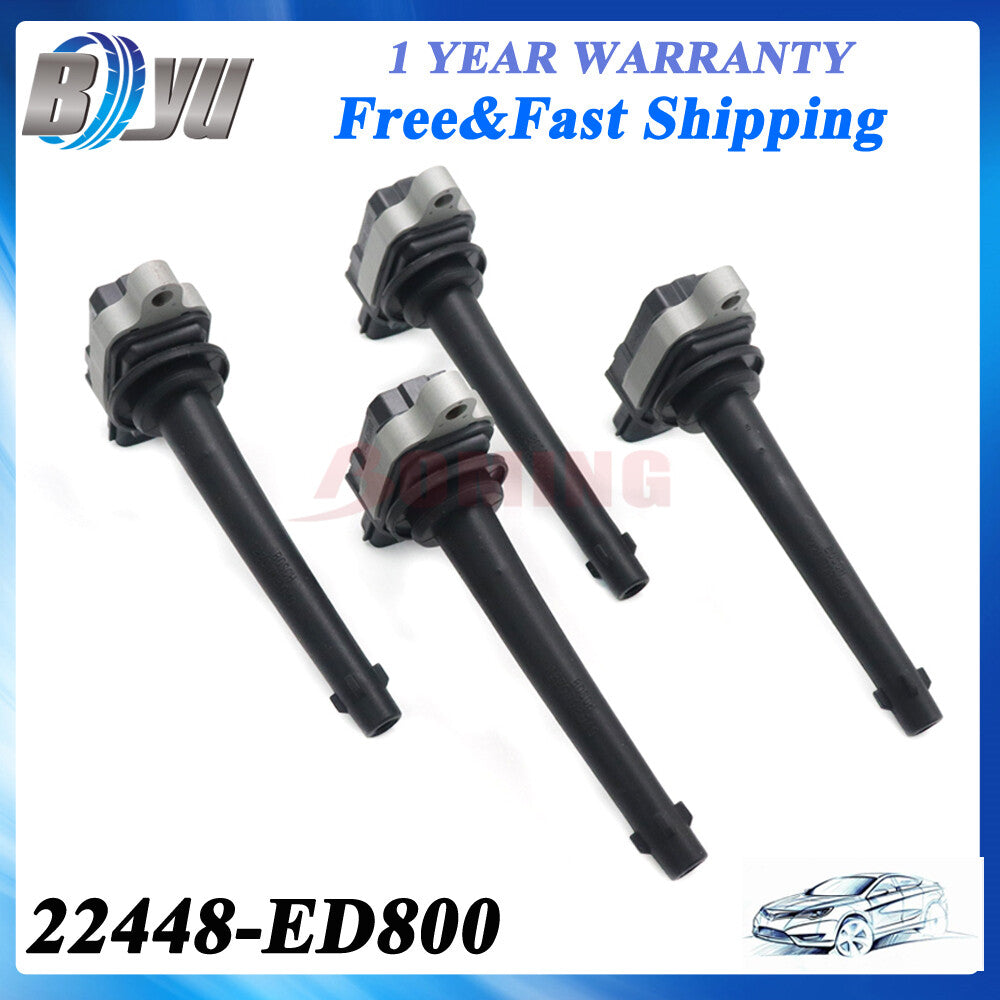 4PCS Ignition Coil 22448-ED800 For 2007-2012 for Nissan Sentra 2.0L L4 UF591 New