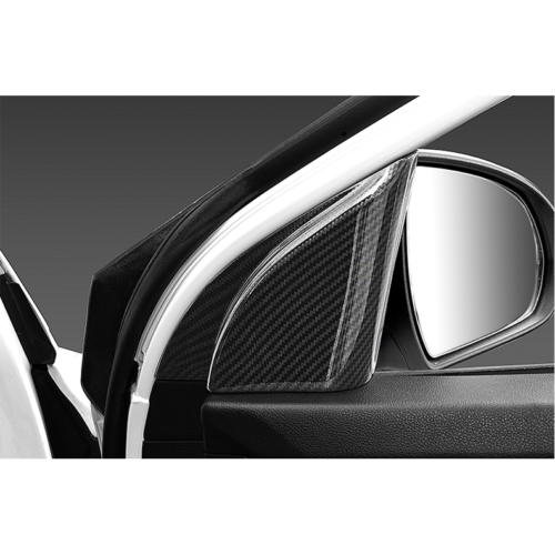 for Hyundai for Elantra 2017-2020 Carbon Fiber Front Triangle A-Pillar Cover Trim2