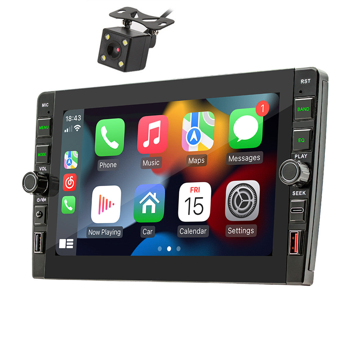 Double 2Din Car Stereo GPS Navigation Radio Player Android 12 WIFI 9in 1+32GB
