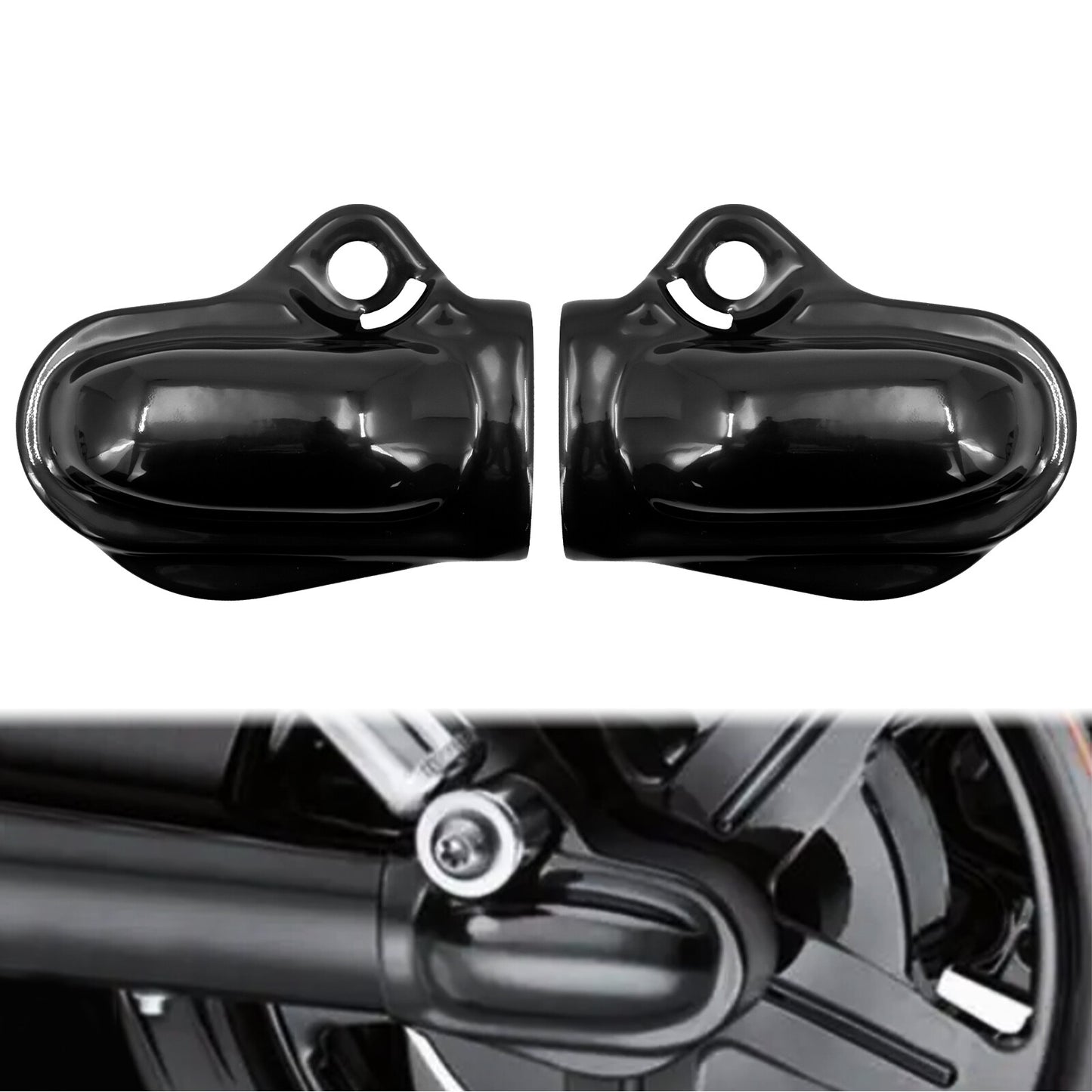 Bar  Shield Rear Axle Cover Fit for Harley VRSC V-Rod VRSCA 2002-2017 Gloss