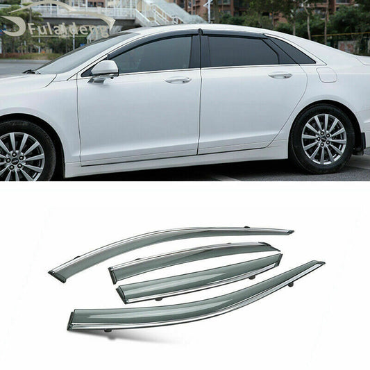 4Pcs for Lincoln MKZ 2017-2020 Window Sun Vent Visor Rain Guards Sun Rain Shield