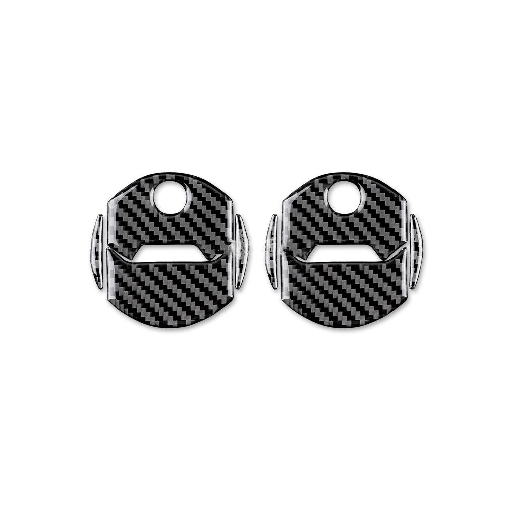 2Pcs Carbon Fiber Air Vent Outlet Cover Trim for Chevrolet Camaro 2010-2015