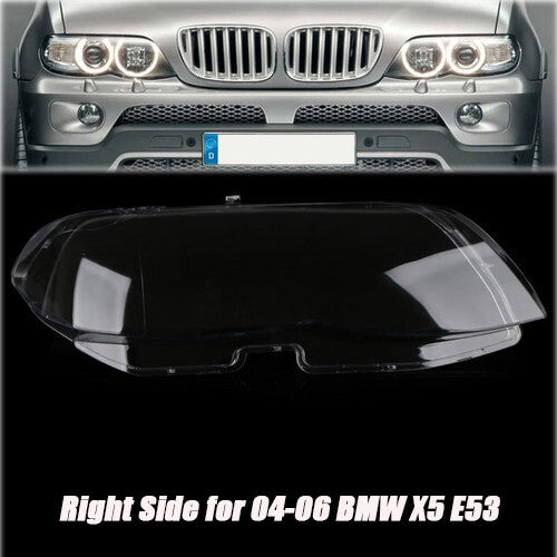 Headlight lens cover for 2004-2006 for BMW X5 E53 530i 544i