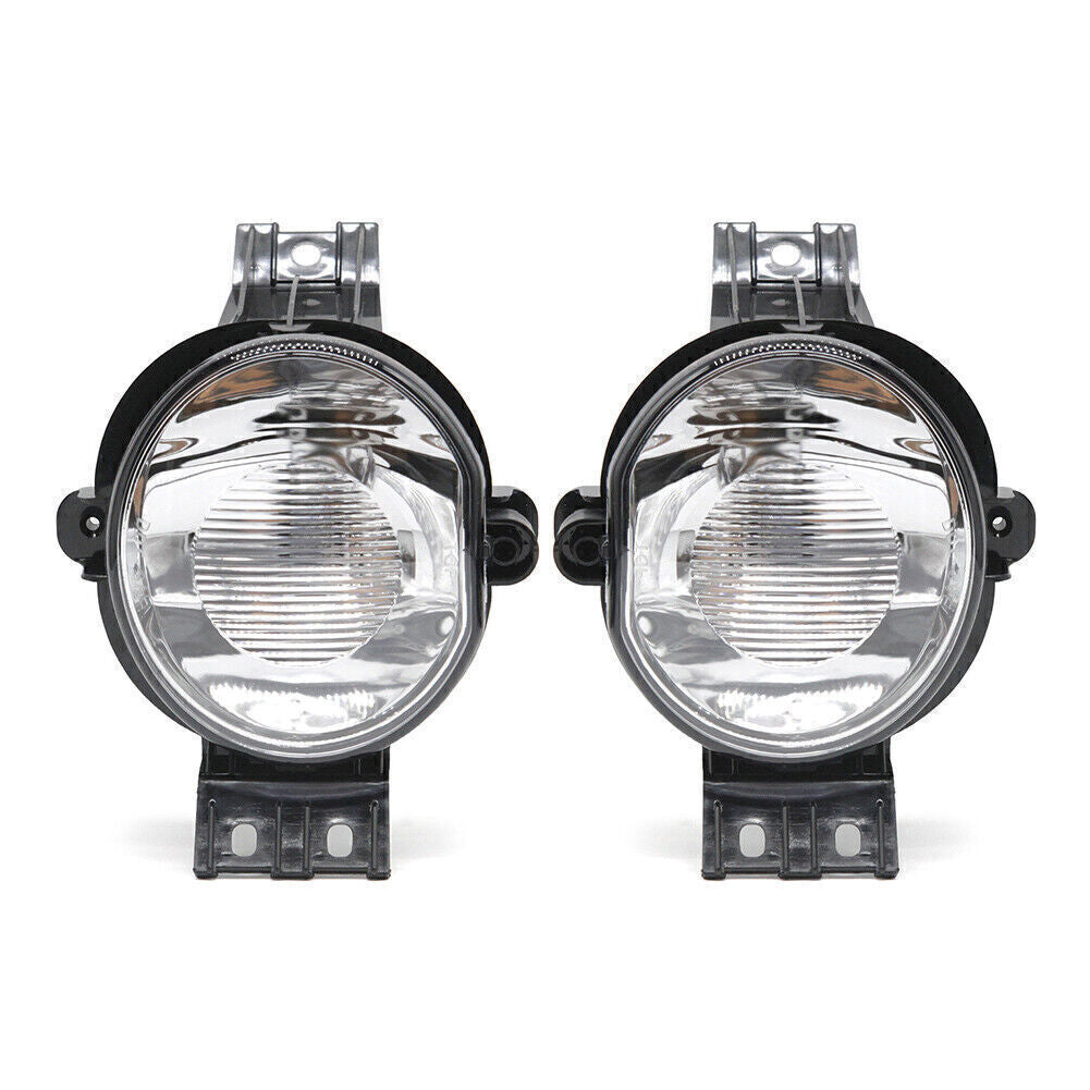 Pair Front Fog Light Lamps LH+RH Clear Lens for Dodge for Ram 1500 2500 3500 2002-08