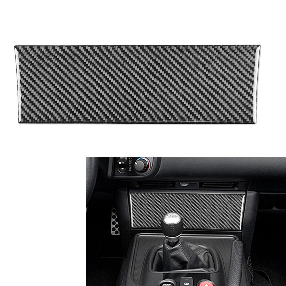 Center Radio Control Panel Cover Trim for Honda S2000 2004-09 Carbon Fiber Black