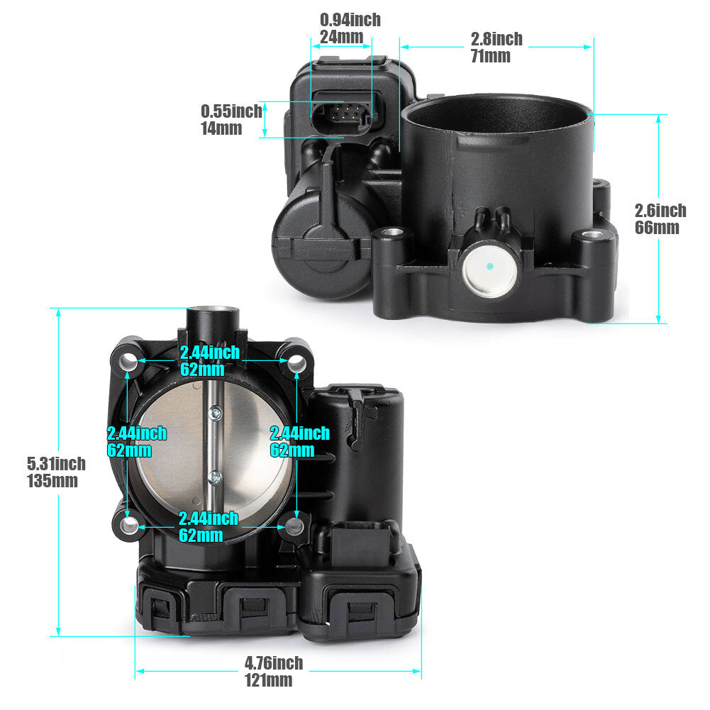 1X Throttle Body for Jeep Commander Grand Cherokee for Dodge Durango for Ram 1500 V6