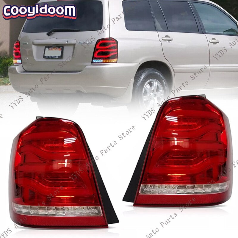 LHRH Side For 2001-2007 for Toyota Highlander 1st Gen(XU20) LED Red Tail Lights