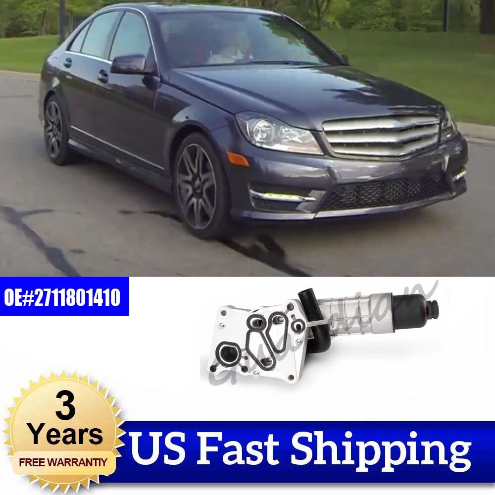 Engine Oil Cooler Filter Housing 2711801410 for Mercedes-Benz C250 Base Coupe