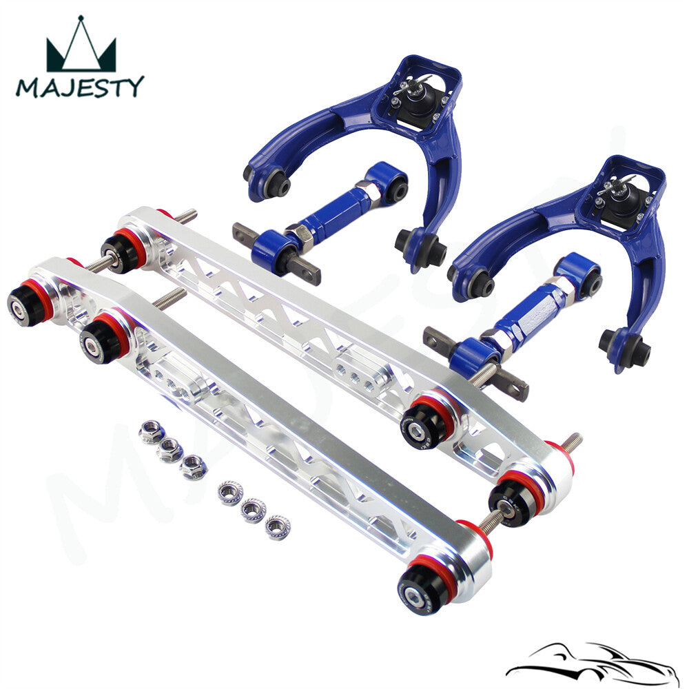 Lower Control Arm+Bushing Washer+Front Rear Camber For 96-00 for Honda for Civic Silver