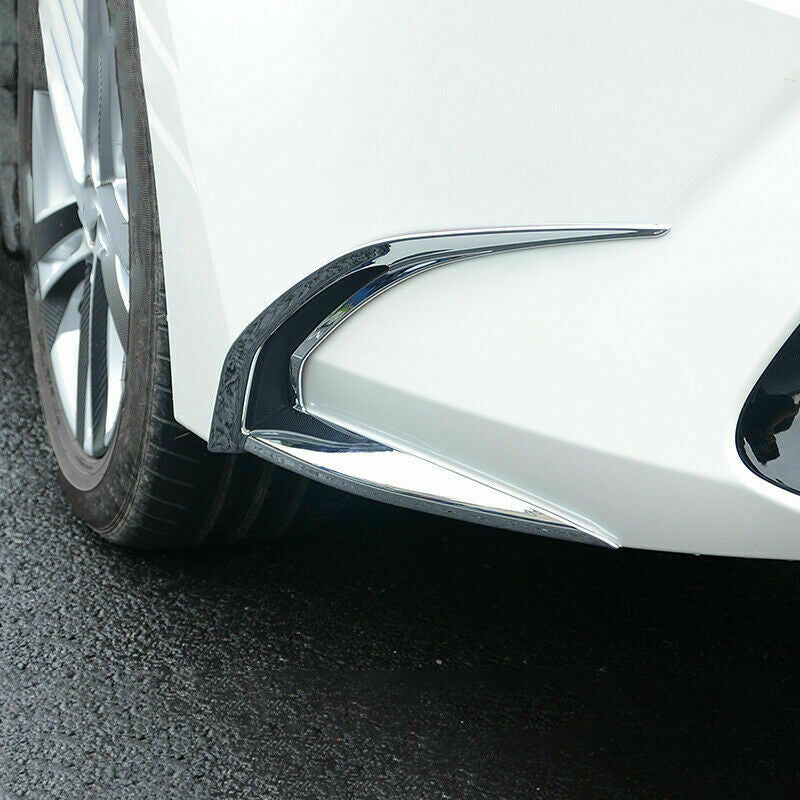 2X for Toyota for Corolla 2019-2023 ABS Chrome Front Fog Lamp Light Frame Strip Trim