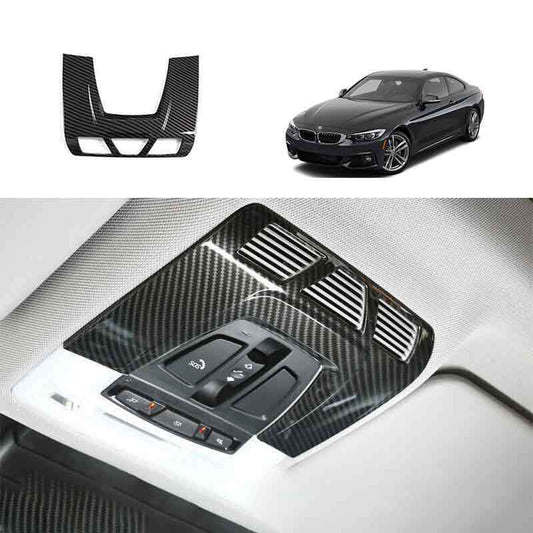 for BMW 3 4 Series GT 2013-2019 Carbon Fiber Front Reading Light Lamp Frame Trim