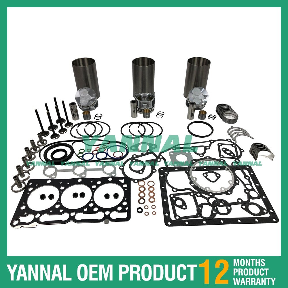 D1105 D1105-IDI Engine Overhaul and Reconstruction Kit for Kubota KX41, KX36-2, KX41-2, KX61-2