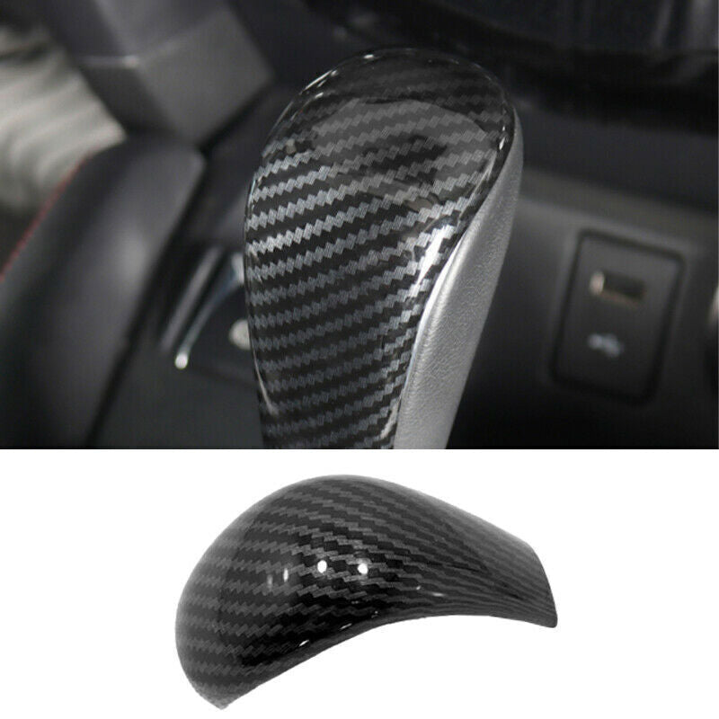 for Nissan Rogue Sport 17-22 Carbon Fiber Gear Shift Knob Cover Molding Trim 1P