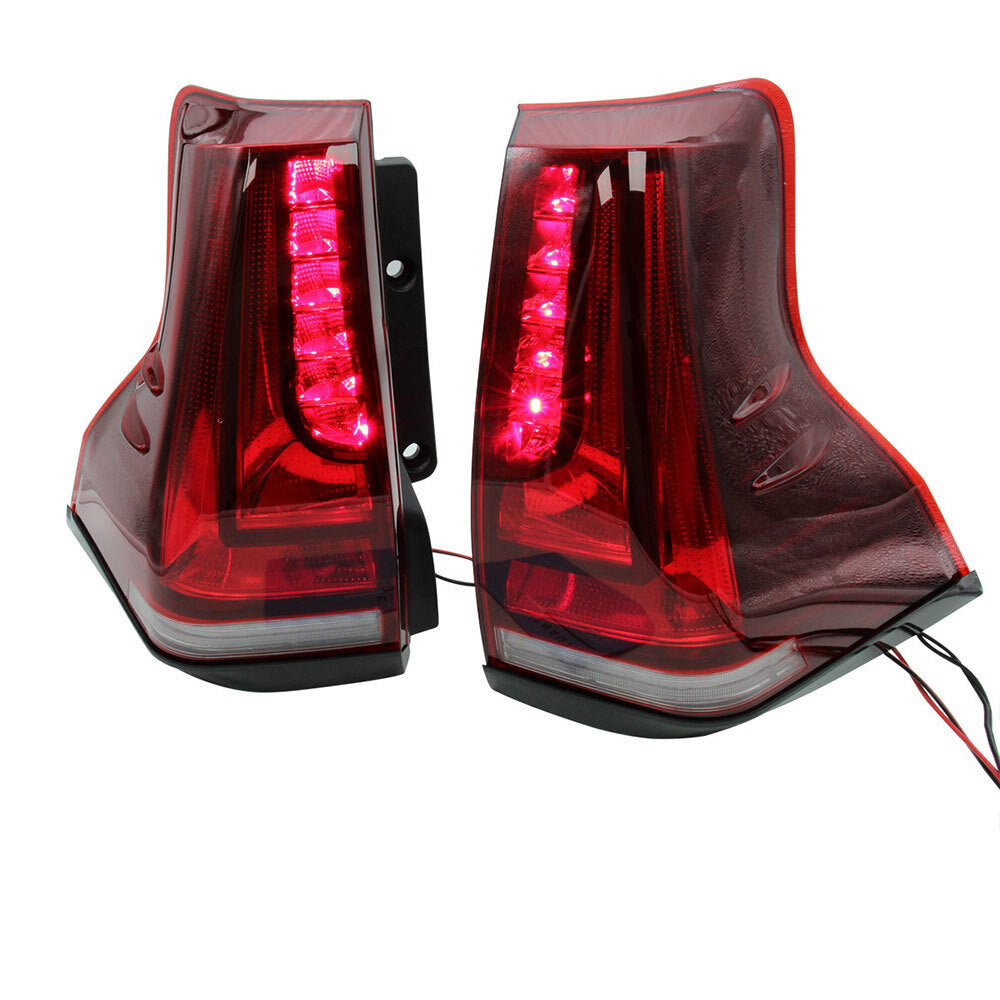 for Toyota Prado 2010-2020 LED Tail Lights Sequential Replace Rear Lamp Red