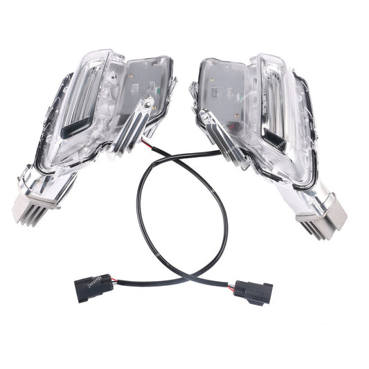 LH+RH Fog Light Lamp Clear LED Auto Driving Light for Volvo XC60 2014~2018