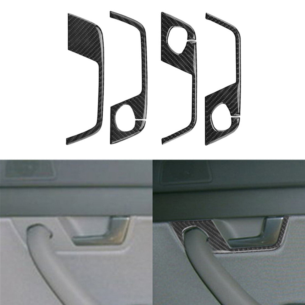 Car Door Inner Panel Trim Strip Interior Carbon Fiber for Audi for A4 S4 2005-2008