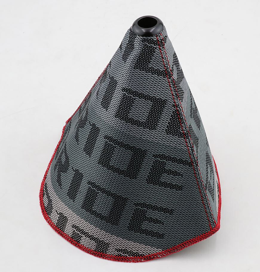 Car gear shift knob boot racing shifter protective cover fabric quality gray suitable for Dodge