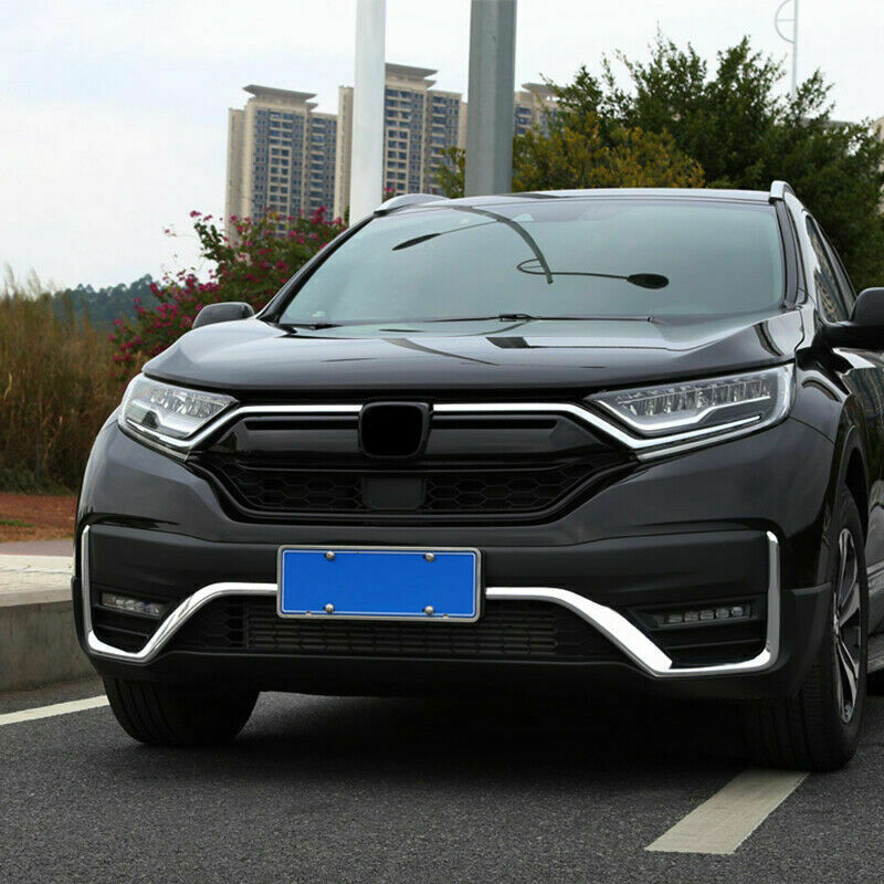 for Honda CR-V 2020-2022 ABS Chrome Front Bumper Fog Lamp Moulding Cover Strips