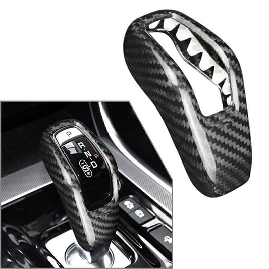 Car Carbon Fiber Gear Shift Knob Cover Trim for Land Rover Range Sport 2018-2021