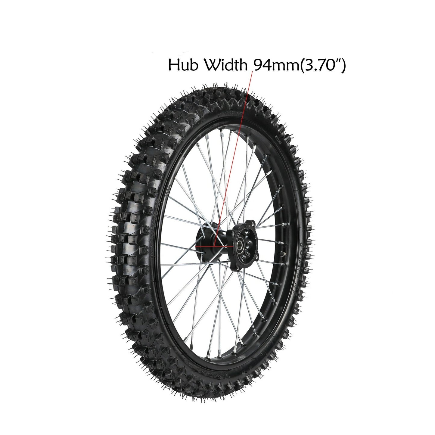 1.6x19 Front 70/100 -19 Tires Rim Wheels for Dirt Stunt Motorcycles for Honda XR100 TTR125L CR