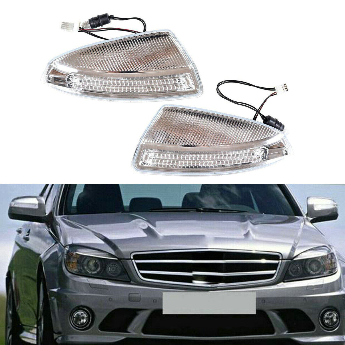 1 pair of door side mirror turn signals applicable to for Mercedes-Benz X164 GL350 GL450