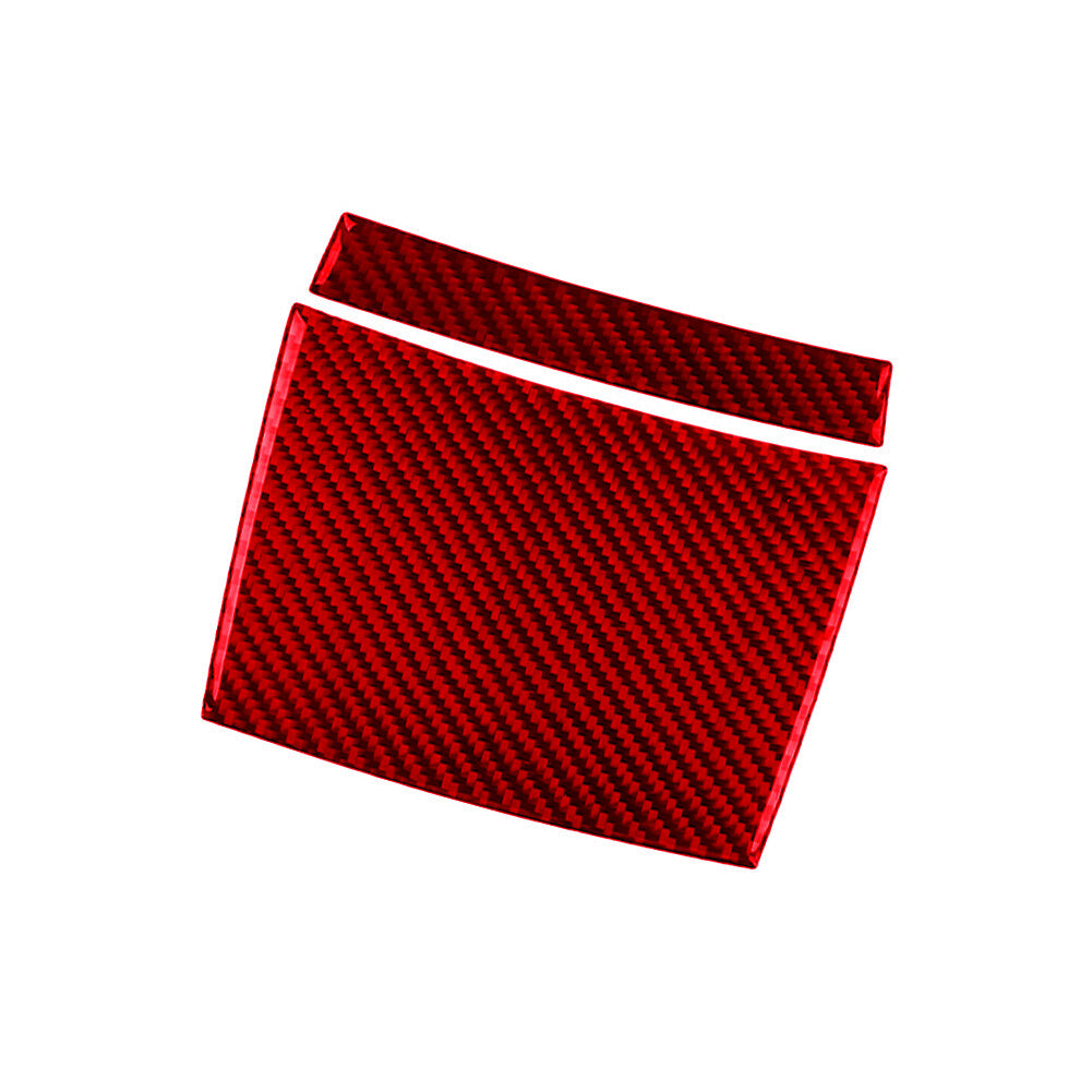 Red Carbon Fiber Rear Control Panel Trim for BMW X3 2004-2010