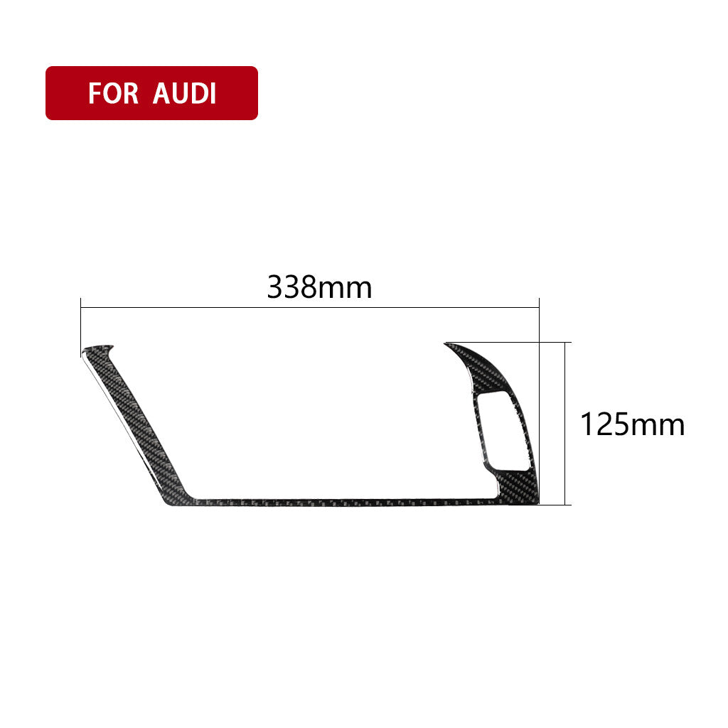 Soft Carbon Fiber Outer GPS for Navigator Panel Trim Fit for Audi A4 B8 A5 2009-2016