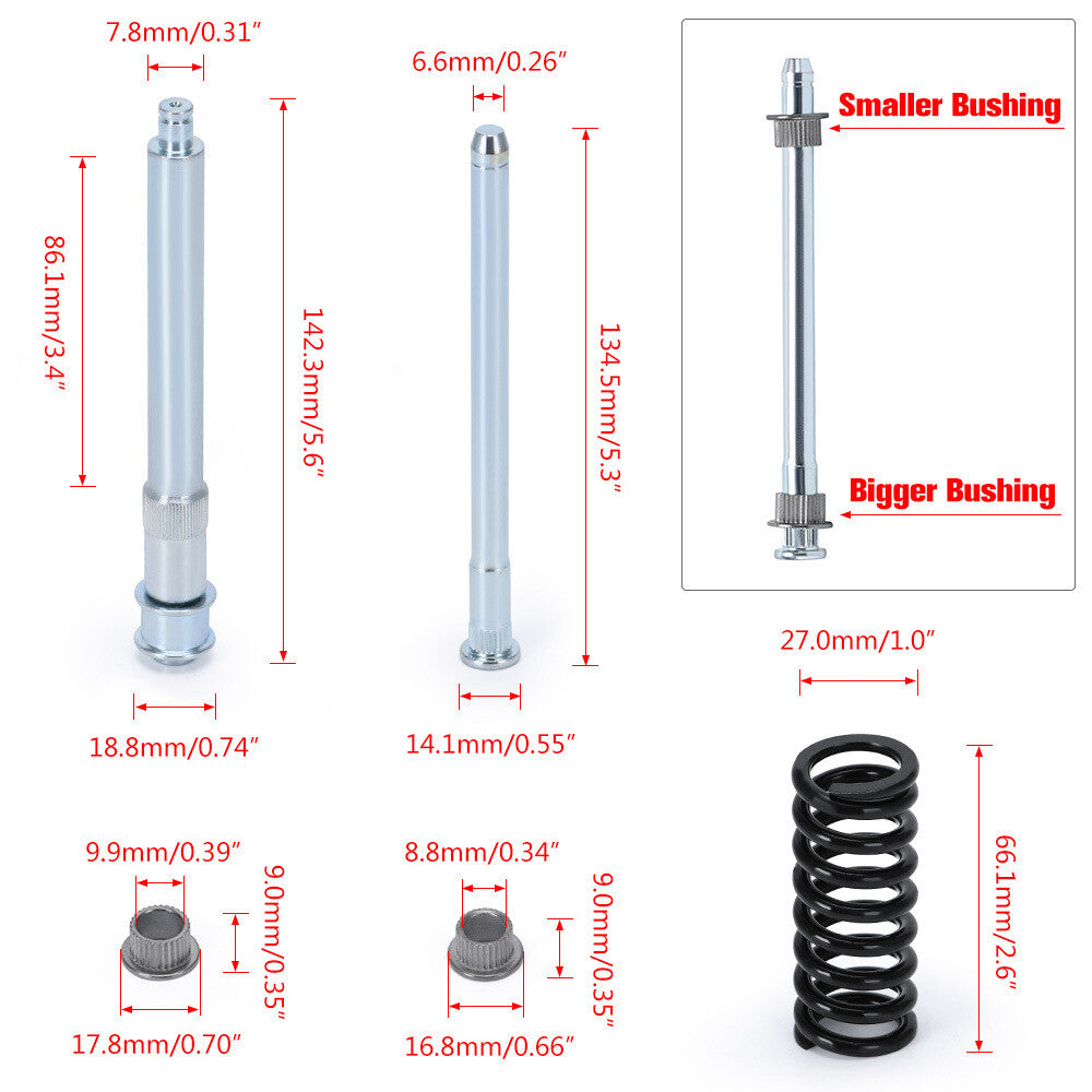 Suitable for Chevrolet for GMC 88-01 truck front door hinge pin bushing spring clip 2 doors