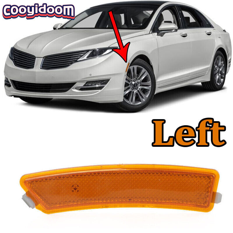 Left Front Bumper Reflector Side Marker Light Lamp For 2013-2016 for LINCOLN MKZ