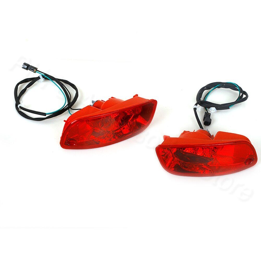 2Pcs Rear Bumper Reflector Brake Light 1Pair for Hyundai Santa Fe (CM) 2007-2009