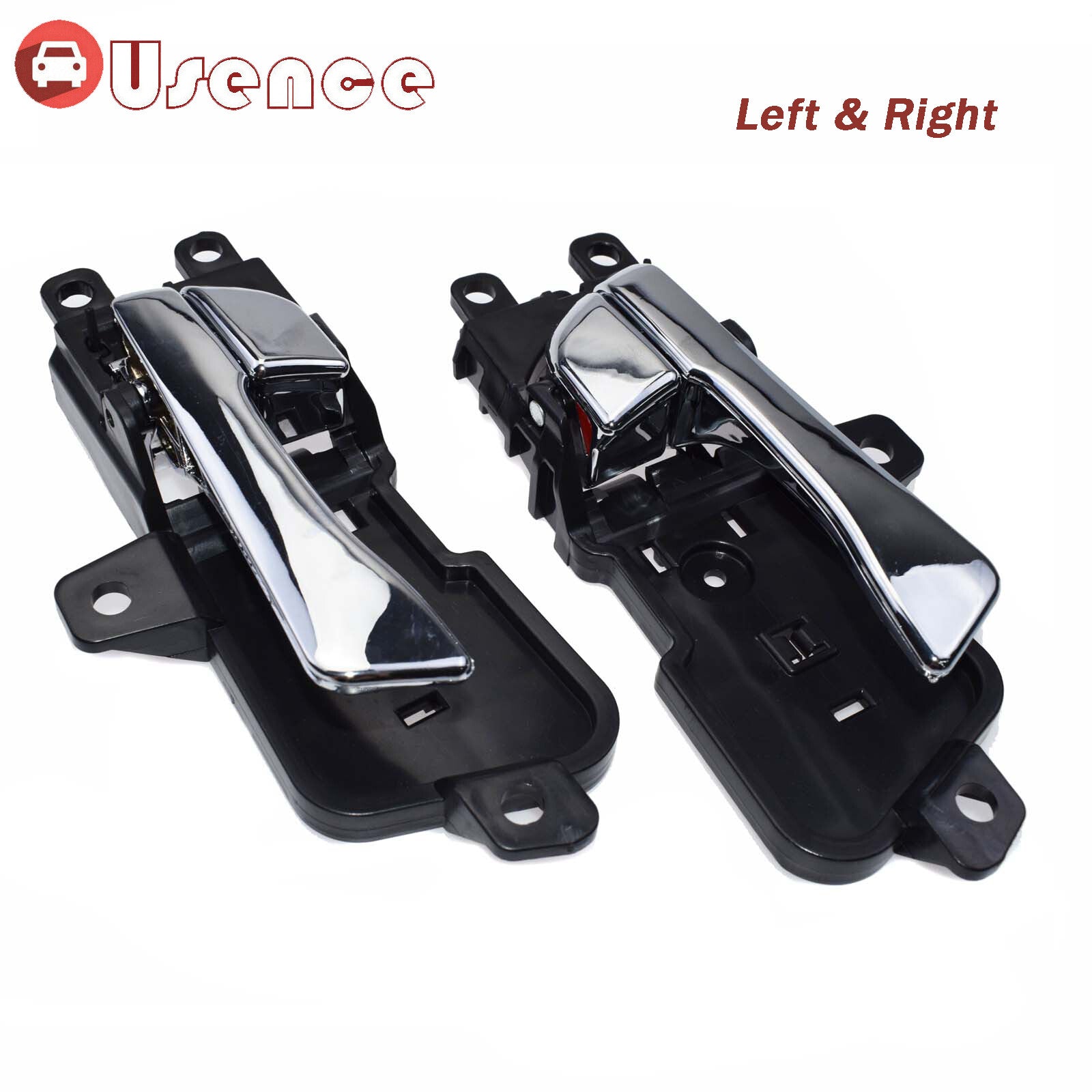 Pair Left  Right Side Interior Door Handle Chrome for Hyundai Sonata 2011-2014