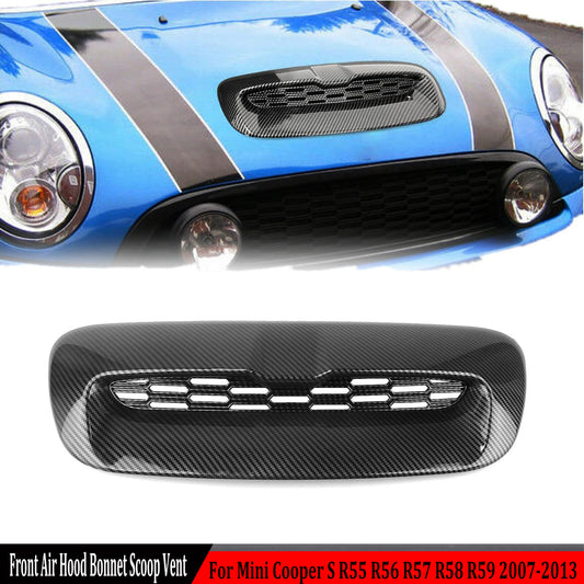 Carbon fiber exterior air intake hood vent spoon suitable for 07-14 for Mini Cooper S R55 R56/7/8