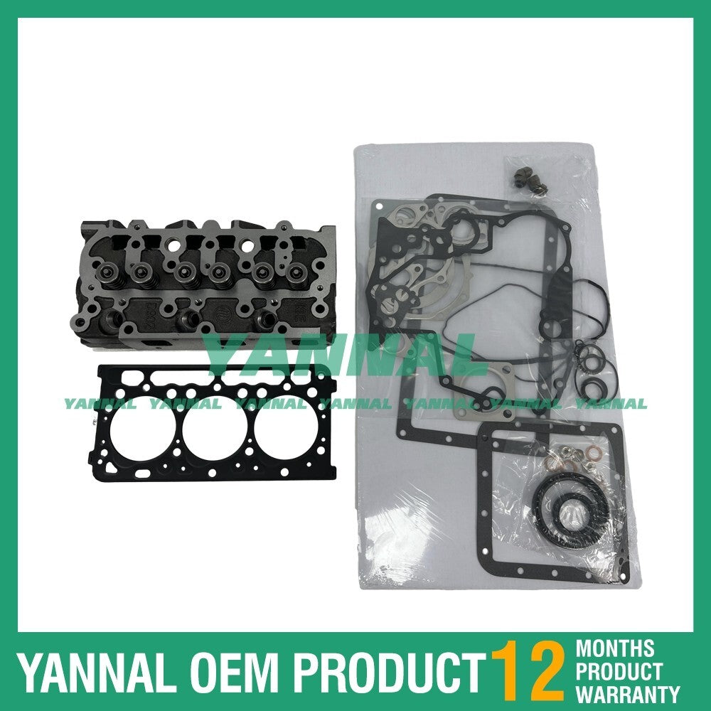 Suitable for Kubota RTV900 KX41-3 BX24 BX2370D ZD323 cylinder head assy with full Gaksket