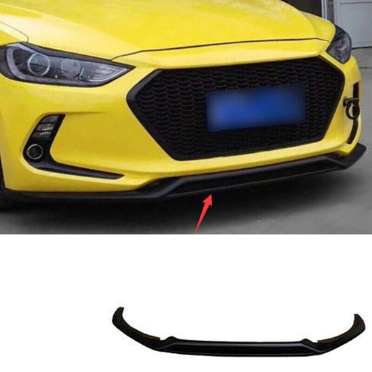 for Hyundai for Elantra 2017-18 Black Painted Front Bumper Lip Spoiler Splitter 1PCS