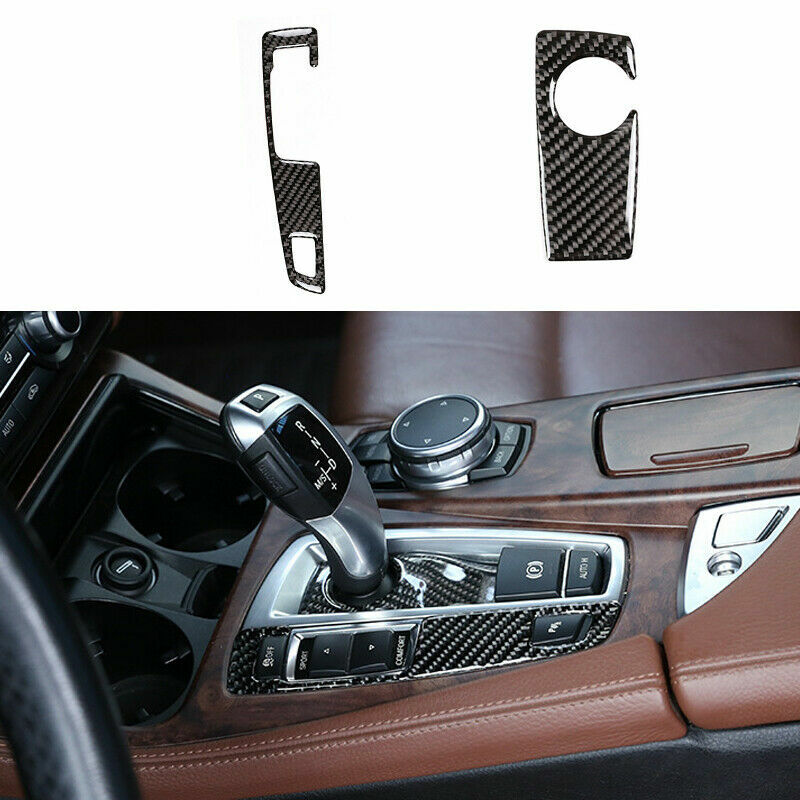 16pcs Carbon Fiber Full Interior Sticker Cover Fit for BMW 5 Series F10 2011-17