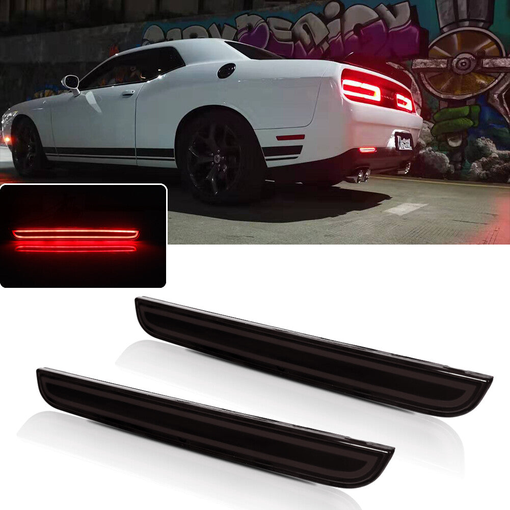 LED brake lights, rear bumper reflector lights, taillights, and driving accents suitable for 2015-19 for Dodge for Challenger .