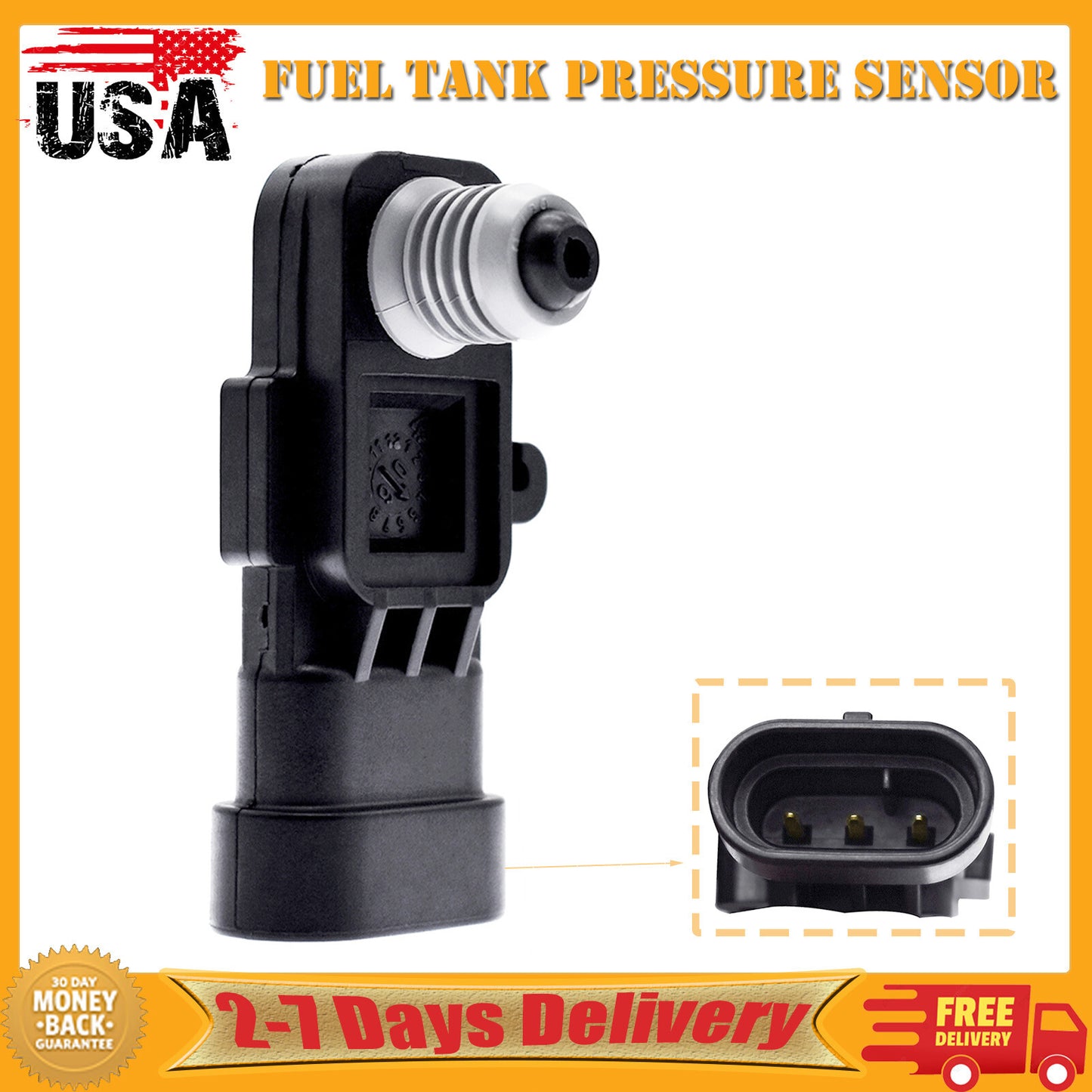 1x Fuel Tank Pressure Sensor for Cadillac for Chevrolet for GMC for Buick for Isuzu 16238399