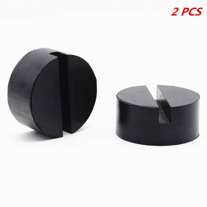 2pcs Car Floor Hydraulic Jack Disk Black Pad Adapter for Pinch Weld Side Jackpad